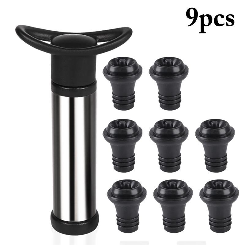 Wine Saver Vacuum Pump with 8pcs 14 pcs Vacuum Bottle Stoppe - 图1