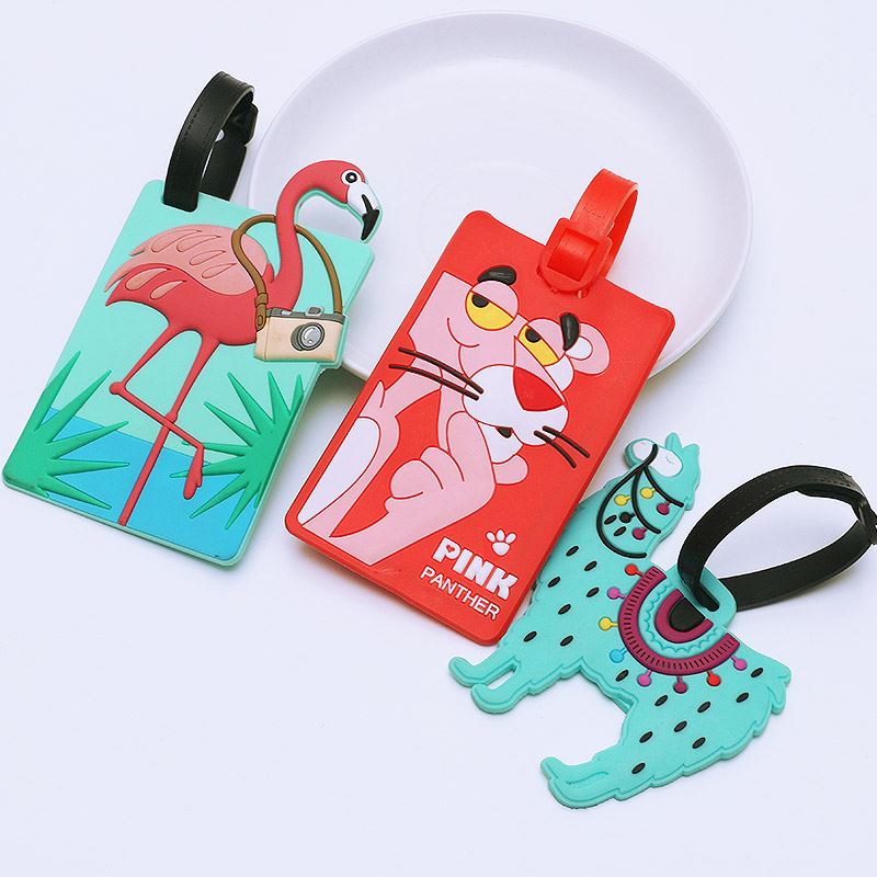 网红.Luggage strap travel tag boarding pass cartoon tag chec-图1