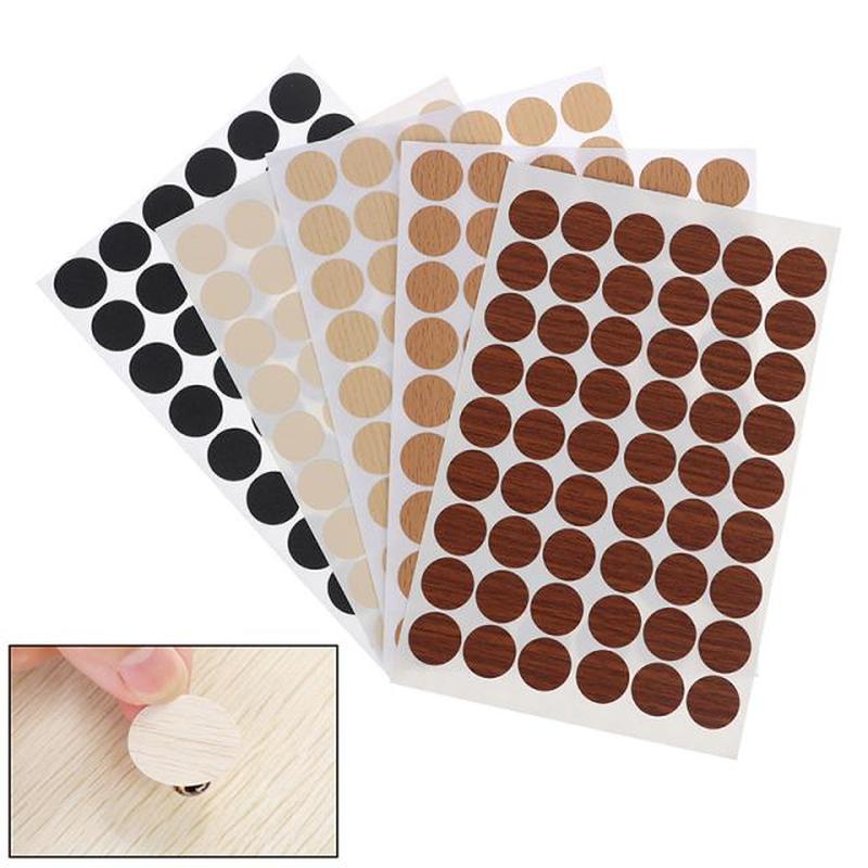 极速54pcs/sheet Self Screw Cover Caps Stickers Adhesive Deco - 图1