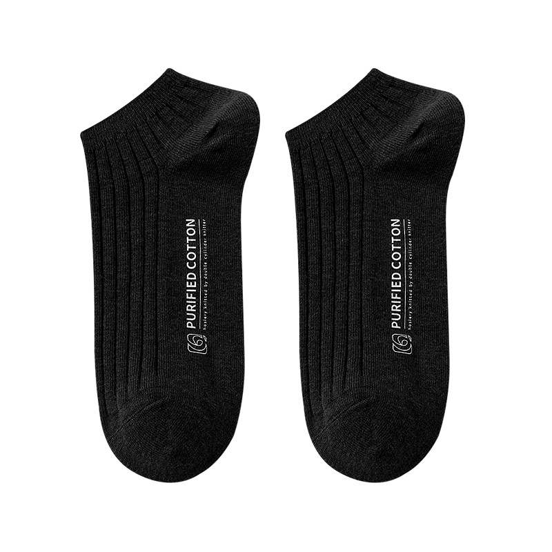 推荐Men's socks summer thin combed cotton men's shallow mout - 图3