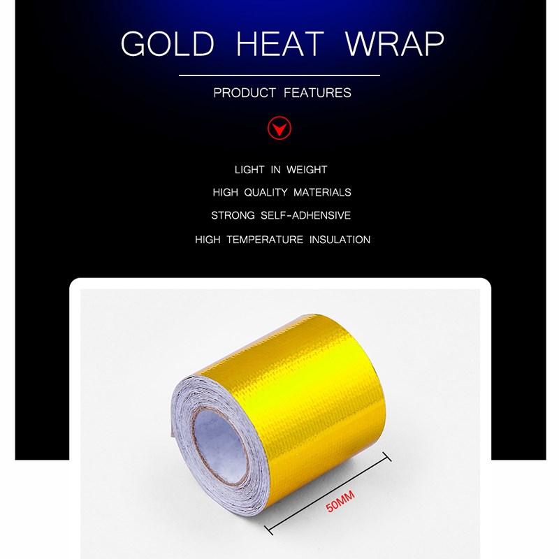 Reflect A Gold Thermal Tape Air Intake Heat Insulation Shie - 图2