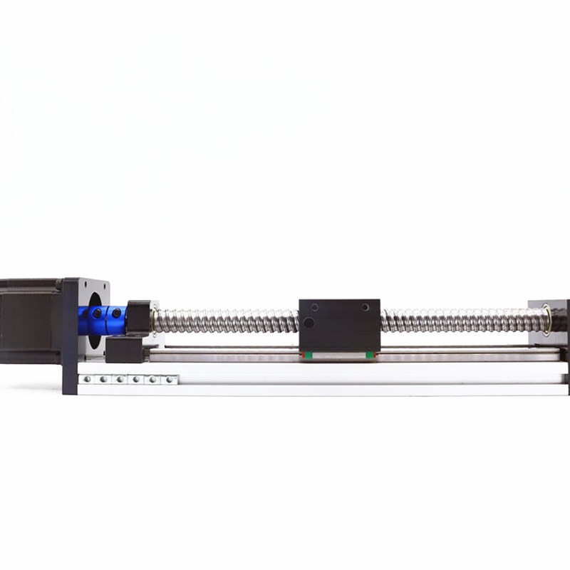 GX80滑台模组双线轨滚珠丝杠精密57步进电机套装电动直线导轨微型 - 图1