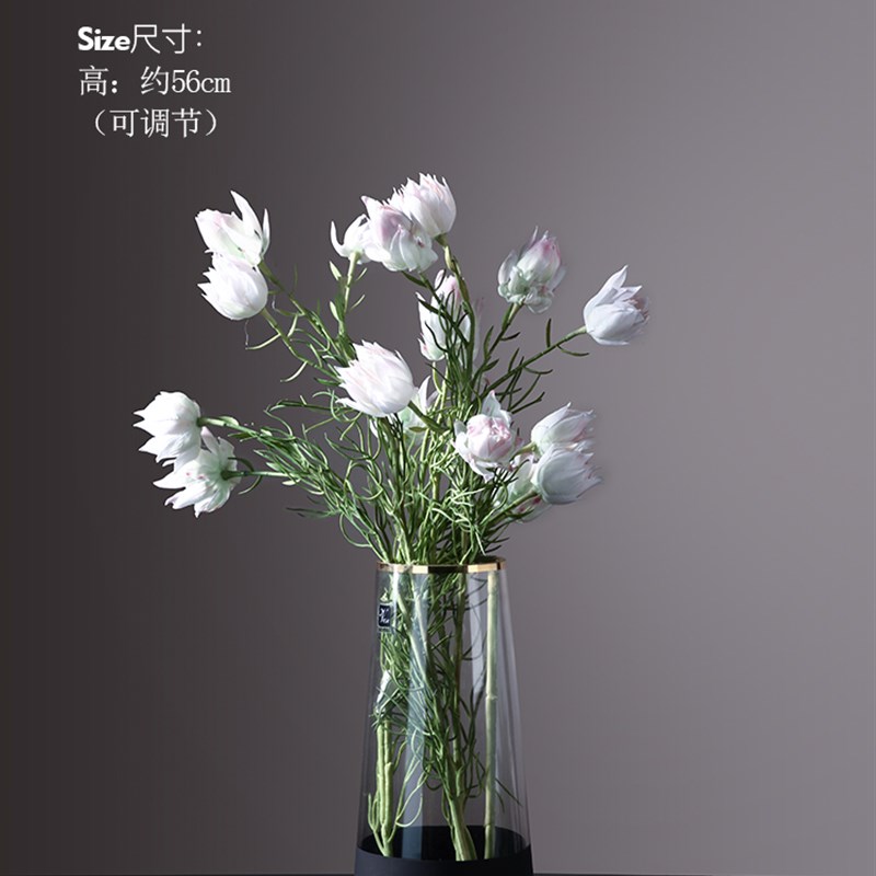 Bei Hanmei Lighte pllxury guass transparent vase ornaments l - 图1