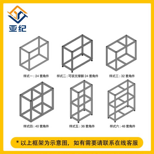 推荐工业铝挤型材料直角内置连接件隐藏式连接件锚式口哨型半轴-图1