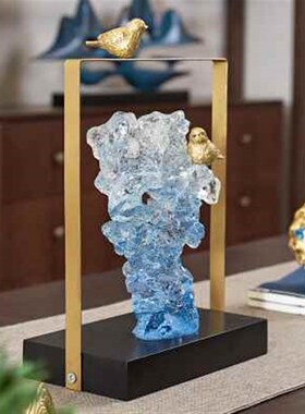 新中式禅意客厅酒柜电视柜玄关书房办公室桌面摆件家居装饰品摆设