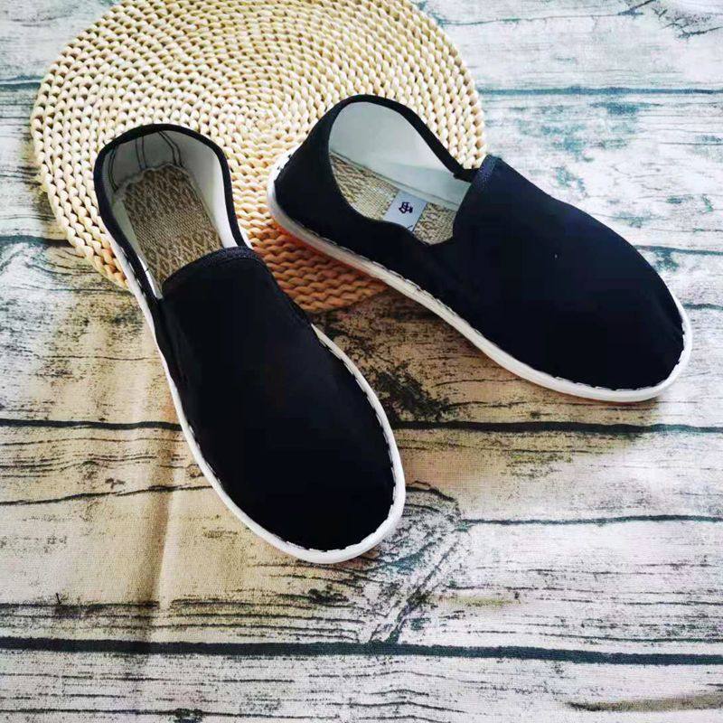 2023年春款黑色布鞋台州西山牛筋软底防臭男女懒人透气帆布工作鞋,淘宝优惠券,粉丝福利购,淘宝优惠卷