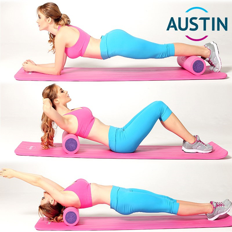 Austin泡沫轴肌肉放松健身按摩棒筋膜棒普拉O提狼牙棒瑜伽柱滚轴 - 图0