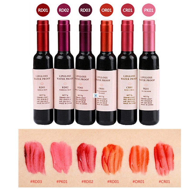 新品New Arrival Wine Red Korean Style Lip Tint Baby Pink Lip - 图0