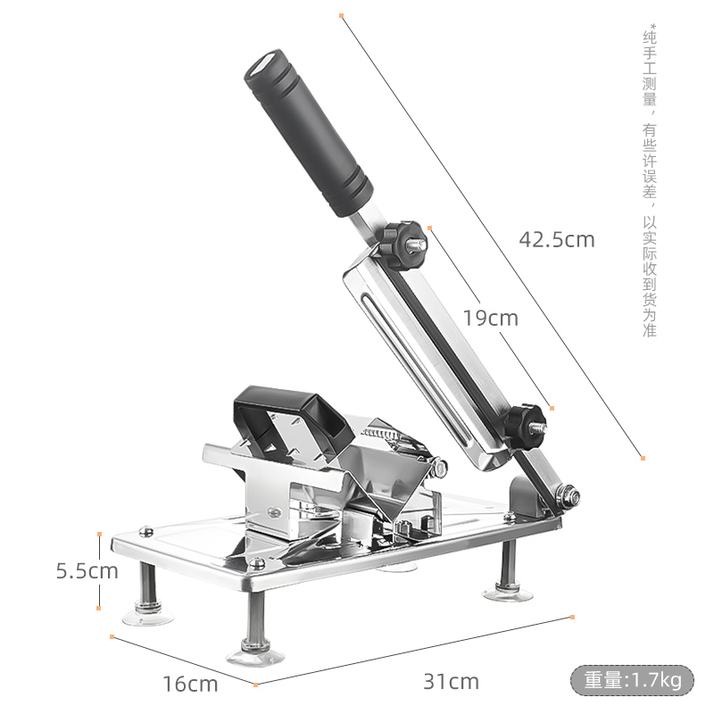 羊肉卷切片机家用火锅肥r牛切冻肉片薄片鸡胸肉手动刨肉机商用小 - 图1