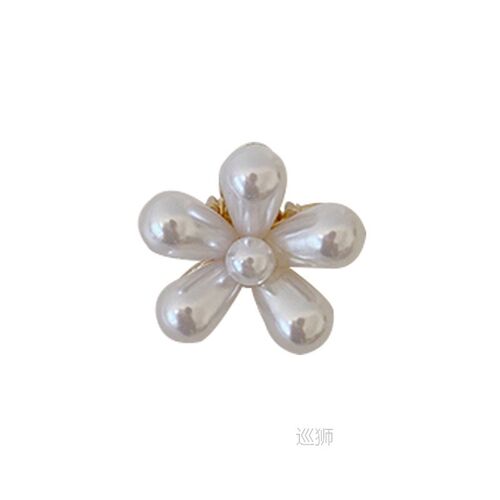 Pearl Flower Claw Clip ~ bangs claw clip top clip hairpin wo - 图3