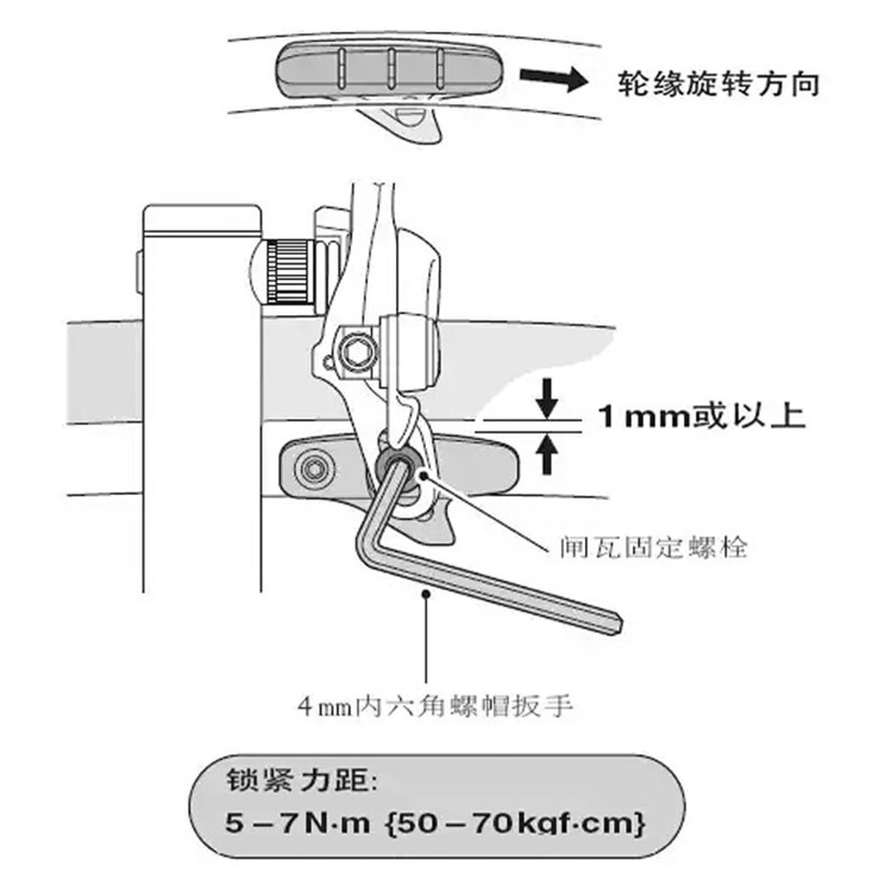 公路车C刹V刹皮 碳纤维轮圈碳刀自行车刹车块可S更换刹车皮刹车靴