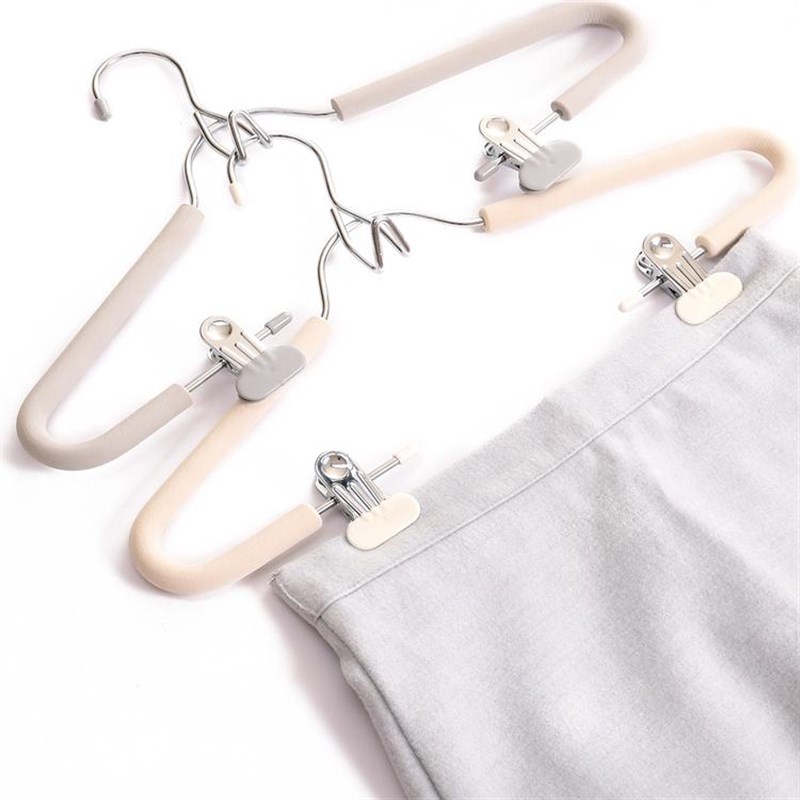 德国丨套装衣架连体搭配带夹防滑衣挂多功能无痕汉服JK裙收纳衣撑 - 图3