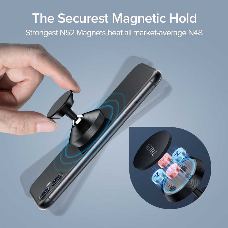 极速GETIHU Magnetic Car Phone Holder Magnet Mount Mobile Cel