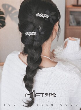 新品兰壹壹 多啦A梦时尚闪亮钻钻刘海夹碎发夹精致名媛风发夹优雅