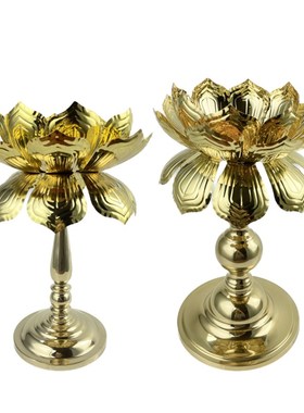 港式复古酥油灯莲花酥油灯黄铜油灯烛台林正英电影供佛佛前灯