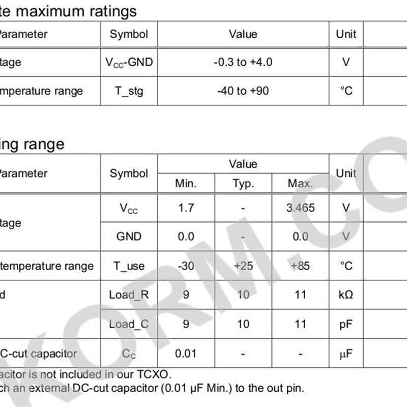 TCXO 3225 40MHZ 40M 温补贴片晶振 高精度 1.8V 3.3V +-0.5ppm - 图2