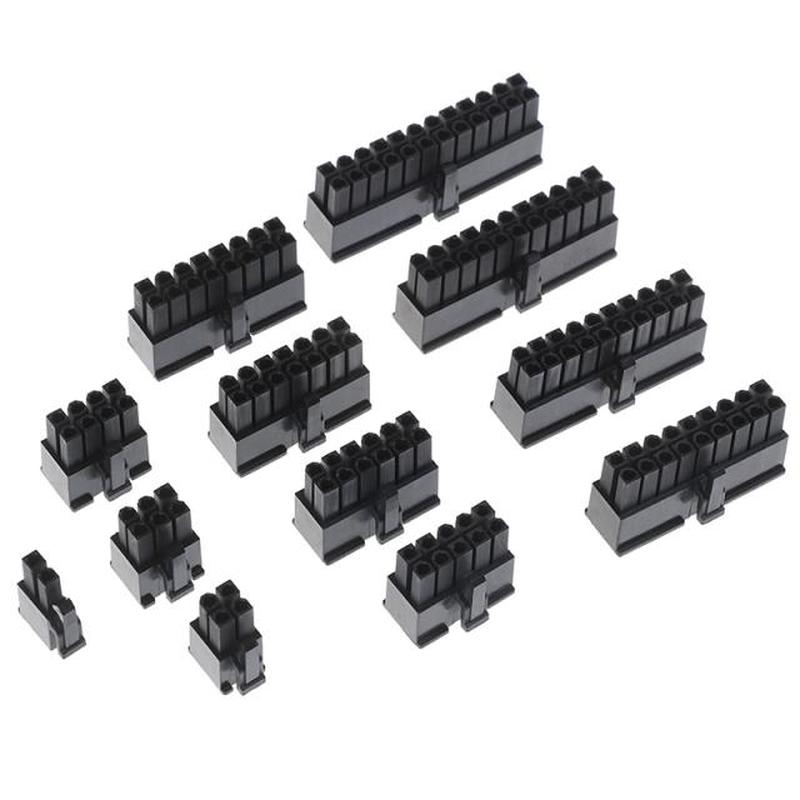 推荐10pcs/lot Black Automotive Wiring Harness Connector Male - 图0