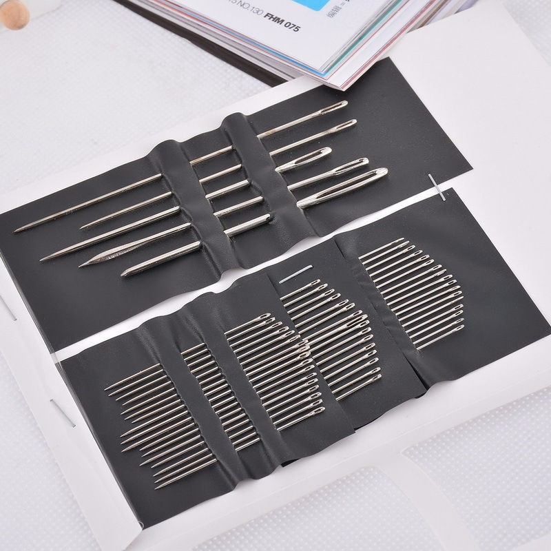 网红55Pcs/Set Stainless Steel Sewing Needles Set Hand Stitch-图1