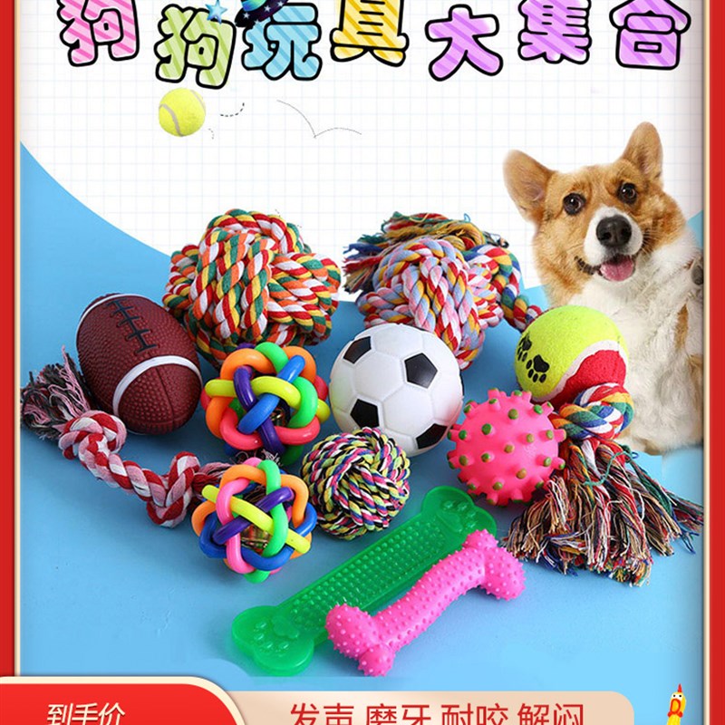 t Toys Sorofmall Dogs Rvubber Resistance To Bite Dog T y - 图2