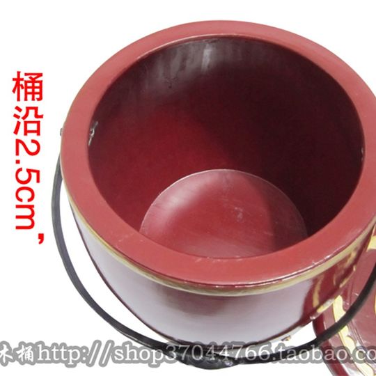 超大号红马桶 红子孙桶结婚超木马桶木质马桶特大号红鸡蛋桶实木