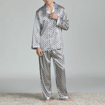 Mens Staifn Silk Pajama Sets Pyjamas Mens Sleepwear Modern St