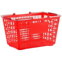 Supermarket Shopping Basket Thicken Plastic Basket KTV Carry-on Basket Raw Fruits Fruits And Vegetables Basket to enlarge Snack Basket