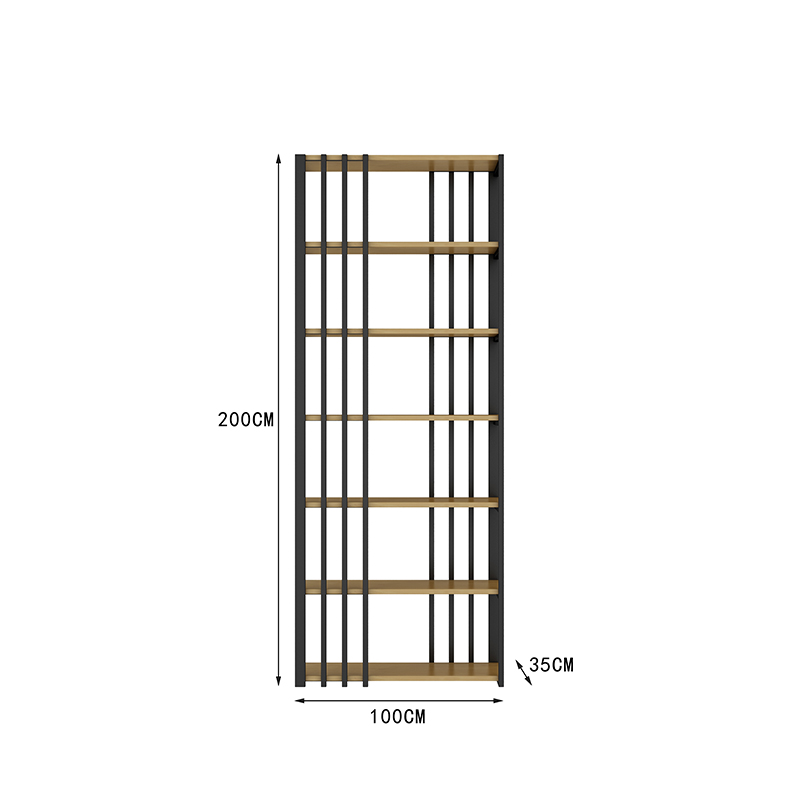 货架置物架工业风创意多层收纳架商用展示架陈列架书X架储物架落-图1
