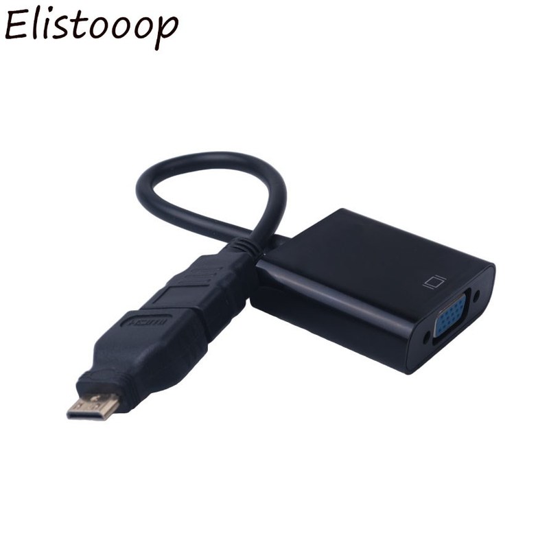 推荐Elistooop HDMI to VGA Adaptor Micro HDMI Mini HDMI Male - 图2