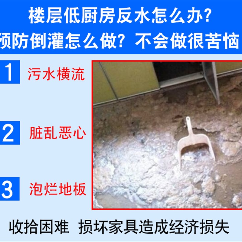 50止回阀厨房防返水止逆阀透明防反水单向阀防倒灌翻板防回水阀