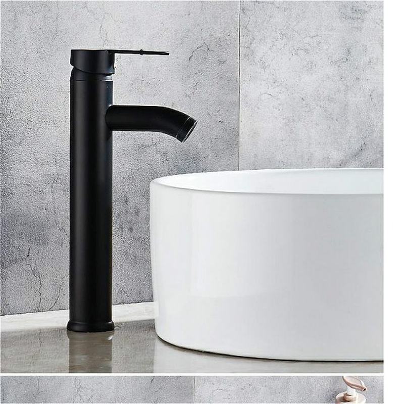 Single Handle Bathroom Basin Faucets Cold/Hot MixerW Basin S-图3