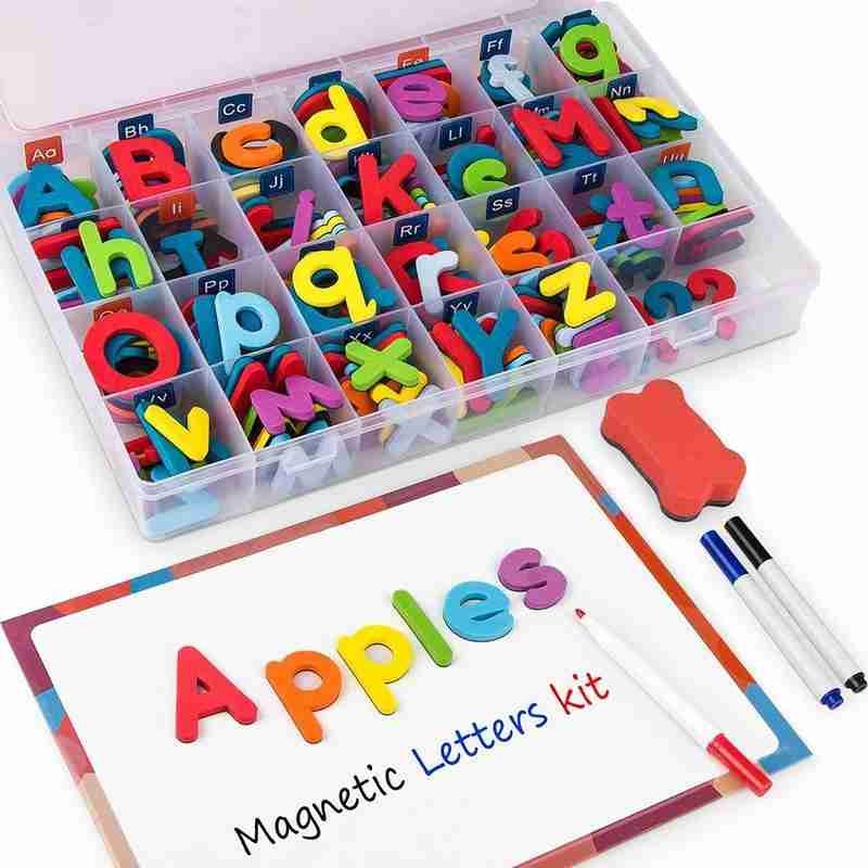 网红Magnetic Letters 10/26 Pcs Uppercase Lowercase Foam Alph - 图0