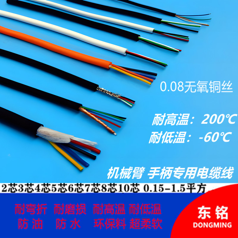 特软硅胶电缆23457温8 10芯0.3 0.5 F0.75 1方1.5平 耐高6电线护 - 图2