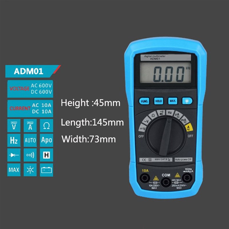 速发ADM01 Auto Measurement Digital Multimeter Multitester A-图1