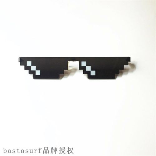 网红New large mosaic glasses two-dimensional B Sunglasses pr-图1