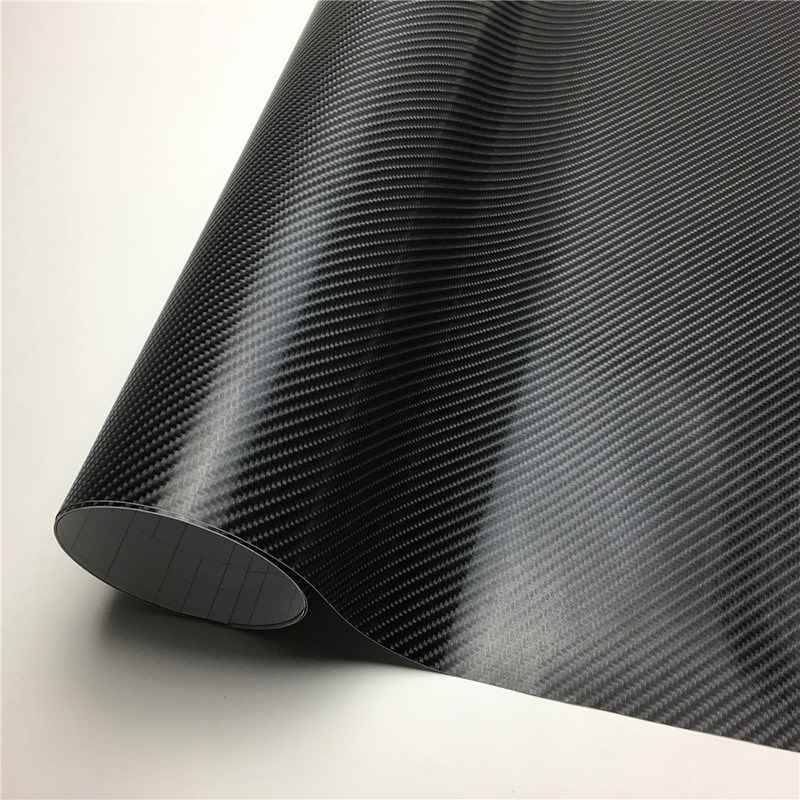 推荐3D 4D Carbon Fiber Vinyl Car Wrap Sheet Roll Film Car st-图0