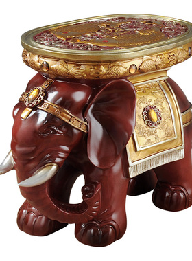 招财大象换鞋凳创意穿鞋凳t摆件方凳沙发凳家居板凳家用矮凳装饰