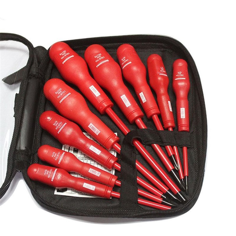 Screwdriver Set 9 Piece Milwaukee Electrical Electrician Han - 图0