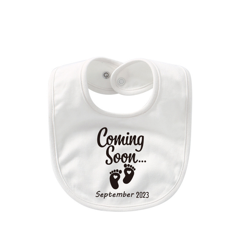 Newborn Baby B bs Sarliva Tawel PocketiBoby Coming Soon Bib - 图2