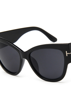 热销New Fashion Brand Designer Cat Eye Women Sunglasses Fema