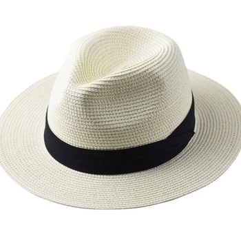 ຄວາມໄວທີ່ສຸດຂະຫນາດໃຫຍ່ Panama hats Lady Beach Wide Brim Straw Hat Ma