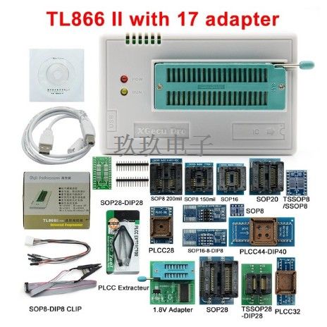 T48 TL866II通用编程器 笔记本 汽车 主板 flash bios烧录配座子 - 图3