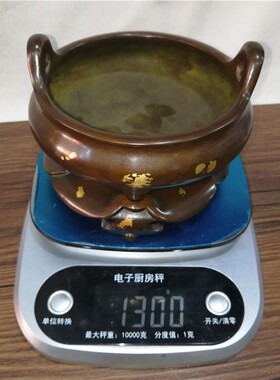 纯铜香炉 仿古铜器香熏炉 点金带底座套炉 家居室盘香炉Z摆件 供