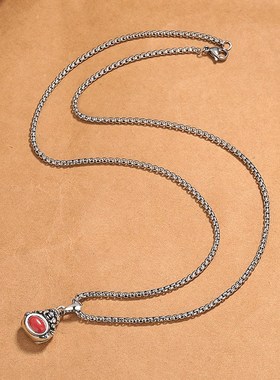 复古笑脸佛项链男女款民族风时尚个性文艺范做旧工艺小巧创意项饰