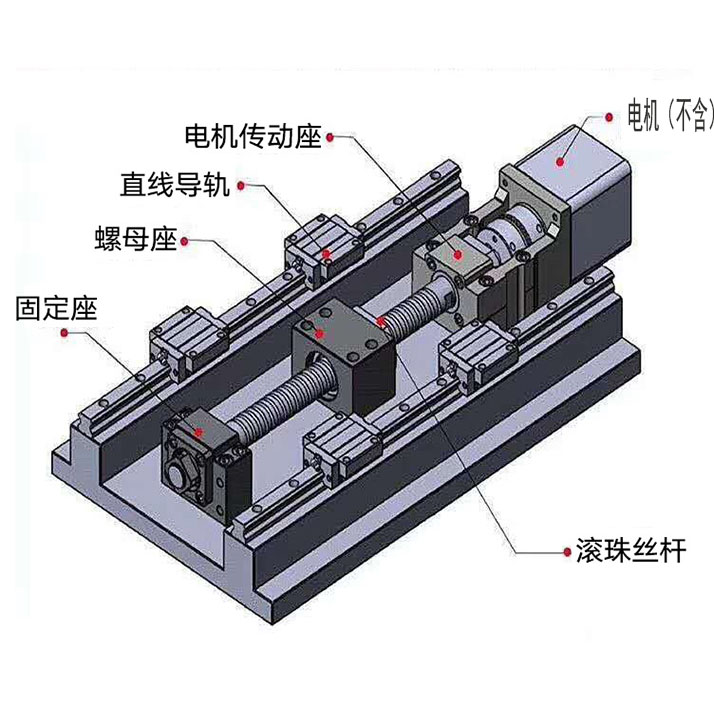 高强度精密滚珠丝杆直线导轨滑台丝杠螺母升降定做重型套装全套 - 图2