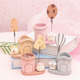 Cute girl heart cartoon student k student fresh pen holder creative fashion desktop stationery storage sticky notes folder stationery