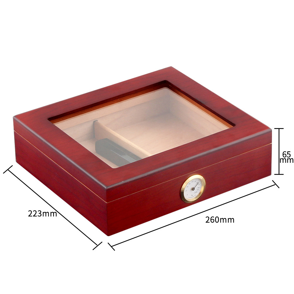 网红Portable Cigar Box Cedar Wood Portable Cigar Humidor Cel - 图2