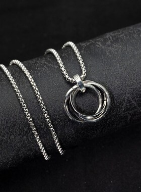 小众高货Couple Pendant Necklace 2Pcs Friendship Jewelry for