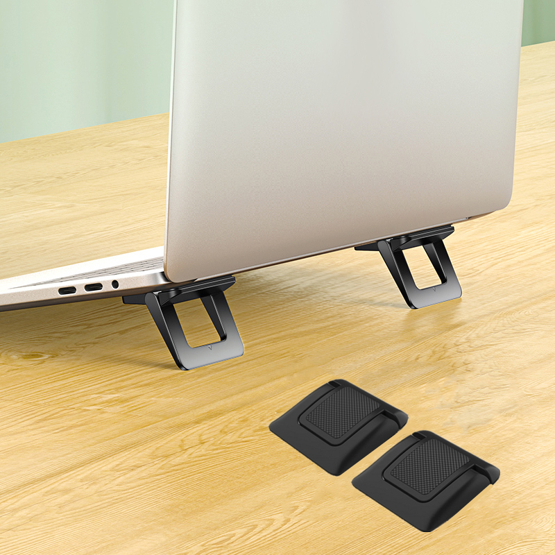 网红1 Pair Mini Laptop Stand Invisible Desktop Holder Suppor-图0