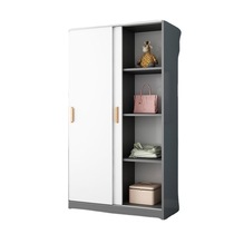 Wardrobe Ramen Brief Modern Home Furniture Simple Closet Solid Wood Plate Cabinet V Containing Cabinet Rental Room