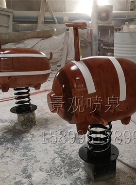 工厂销可定做玻璃钢旋转木马x儿童玩具摇摇车摆件室内外小孩坐骑